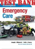 TEST BANK for Prehospital Emergency Care 11th Edition by Mistovich Joseph, Karren Keith and Hafen Brent. ISBN 9780134704579. (All Chapters 1- 46)