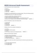 N5220 Advanced Health Assessment QUESTIONS  AND ANSWERS  2023