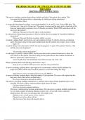 PHARMACOLOGY (NU 578) EXAM 1 STUDY GUIDE  2024
