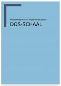 Afstuderen implementatieplan&colon; DOS-schaal