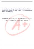 Test Bank Pharmacotherapeutics for Advanced Practice Nurse Prescribers 5th Edition Test Bank - Chapter 1-55 | Complete Guide 2023 LATEST UPDATES 