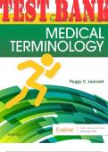 TEST BANK for Quick & Easy Medical Terminology 9th Edition by Leonard Peggy &vert; All Chapters 1-15 