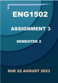 ENG1503 ASSIGNMENT 3 SOLUTIONS ( DUE 22 AUGUST 2023)