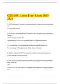 GED 108  Latest Final Exam 2023-2024