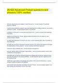IAHSS Advanced Pretest questions and answers 100&percnt; verified&period;