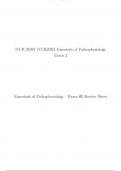 NUR 2063/ NUR2063 Essentials of Pathophysiology Exam 2