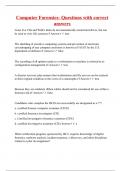 Computer Forensics- Questions with correct answers