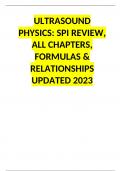 Ultrasound Physics: SPI Review, ALL Chapters, Formulas & Relationships UPDATED 2023