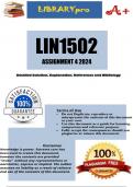 LIN1502 Assignment 4 2024 (Self Assessment WITH Answers)
