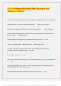 Cis 110 Midterm Study Guide Questions and answers&comma; rated A&plus;