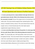 ATI RN Nursing Care of Children Online Practice 2019 B