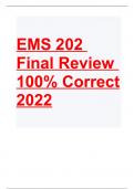 EMS 202 Final Review 100&percnt; Correct 2022