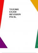 TAX2601 EXAM REVISION PACK.