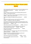 Air Assault School&comma; Phase I Exam Latest Update