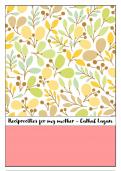 Reciprocities for my mother - Cathal Lagan - Full summary