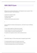 DRII CBCP &vert; Exam With Complete Solutions&period;