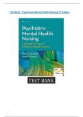 Psychiatric Mental Health Nursing 9th Edition Test Bank by Mary Townsend