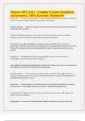 History 1301 Unit 2 - Chapter 6&comma; Exam Questions and answers&comma; 100&percnt; Accurate&period; Graded A&plus;