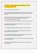 Tc 4-02&period;1 Top Questions and answers&comma; 100&percnt; Accurate&comma; graded A&plus;