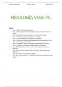 Apuntes Fisiología Vegetal