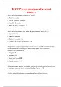 TCCC Pre-test questions with correct answers