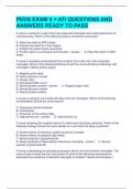 PEDS EXAM 4 + ATI QUESTIONS AND ANSWERS READY TO PASS