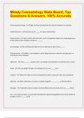 Milady Cosmetology State Board&comma; Top Questions & Answers&period; 100&percnt; Accurate&period;