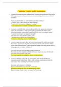 Capstone Mental health assessment
