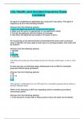 Louisiana Life&comma; Health&comma; and Accident Insurance Exam &lpar;With Rationales&rpar;