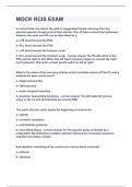 MOCK RCIS EXAM&vert;UPDATED&VERIFIED&vert;100&percnt; SOLVED&vert;GUARANTEED SUCCESS
