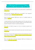 WGU C215 Pre-assessment PVDC Questions and Answers Graded A&plus;