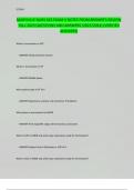 MARYVILLE NURS 661 EXAM 4 NOTES FROM BREMER'S REVIEW FALL 2023 QUESTIONS AND ANSWERS &lpar;2023&sol;2024&rpar; &lpar;VERIFIED ANSWERS&rpar;