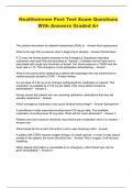 Healthstream Post Test Exam Questions With Answers Graded A&plus;