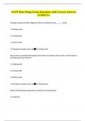 NATE Heat Pump Exam Questions with Correct Answers Graded A+