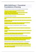 WGU D439 Exam 1 Theoretical Foundations of Nursing&period;