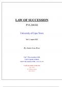 LAW OF SUCCESSION - Test 3, August 2023