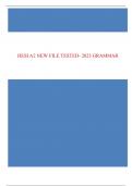 HESI A2 NEW FILE TESTED- 2023 GRAMMAR