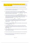 NHA CCMA Practice Test Questions and Answers Graded A Plus 2023