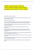 HIPAA and Privacy Act Training &lpar;CHALLENGE EXAM&rpar; &lpar;DHA-US001&rpar; questions and answers 100&percnt; verified&period;