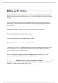 BTEC 3317 exam 2023  with 100&percnt; correct answers