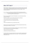 BTEC 3317 exam 2023  with 100&percnt; correct answers