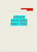 ATLS10 2019&sol;2022 Post-Test ATLS10 exam questions with answers &lpar;answers outlined&excl;&excl;&rpar;