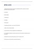 BTEC 3317 Exam 2023 with 100&percnt; correct answers