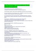 GA Psychology Jurisprudence Exam 2023&sol;24 Graded A&plus;