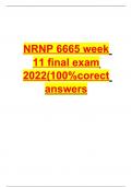 NRNP 6665 week 11 final exam 2022(100%corect answers)