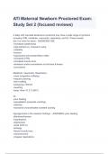 ATI Maternal Newborn Proctored Exam&colon; Study Set 2 &lpar;focused reviews&rpar;