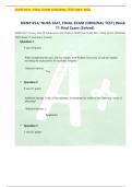 NRNP 6541 Primary Care Of Adolescents And Children NRNP 654&sol; NURS 6541&comma; FINAL 