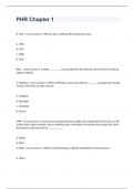 PHR Chapter 1 question n answers graded A+ 2023