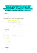 NUR 2092&sol;NUR 2092 HEALTH ASSESSMENT  2023&sol;2024 REAL FINAL EXAM 1&vert; ALL 100 QUESTIONS WITH ANSWERS &lpar;100&percnt; CORRECT &  VERIFIED ANSWERS GRADED A &lpar;NEWEST&rpar;