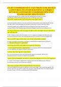 ATI RN COMPREHENSIVE EXIT PREDICTOR 2023&sol;2024 LATEST REAL EXAM 180 QUESTIONS & CORRECT  DETAILED ANSWERS&vert; RN COMPREHENSIVE EXIT  EXAM&vert;AGRADE &lpar;BRAND NEW&excl;&excl;&rpar;